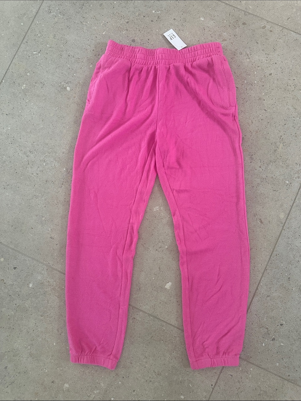 NWT Gap Pink Elastic-Waist Jogger Pants size L 10